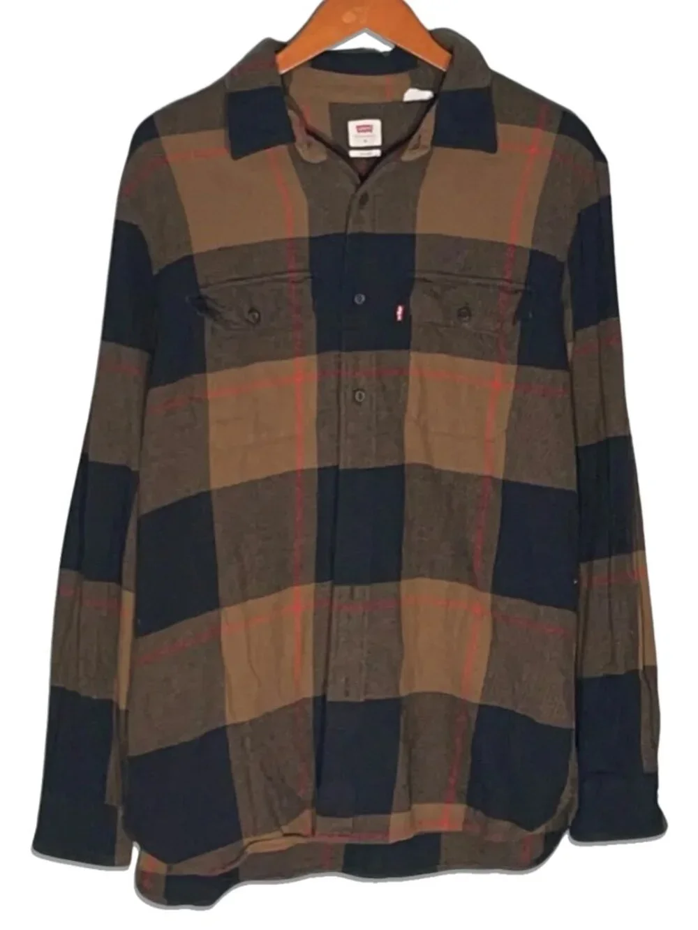Levi's Jackson Worker Relaxed Fit Overshirt Pocket Plaid